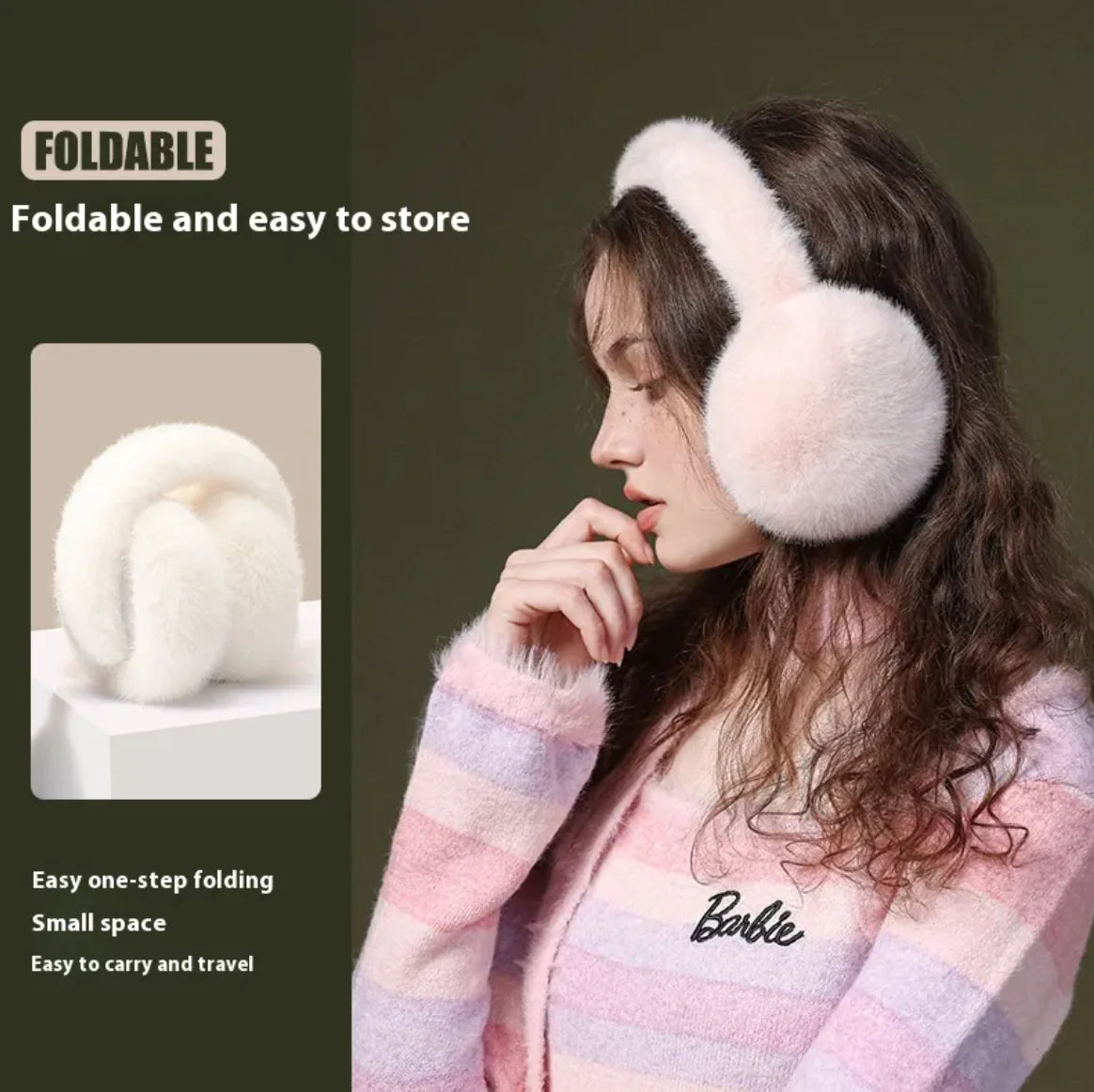 Foldable Plush Warm Earmuffs